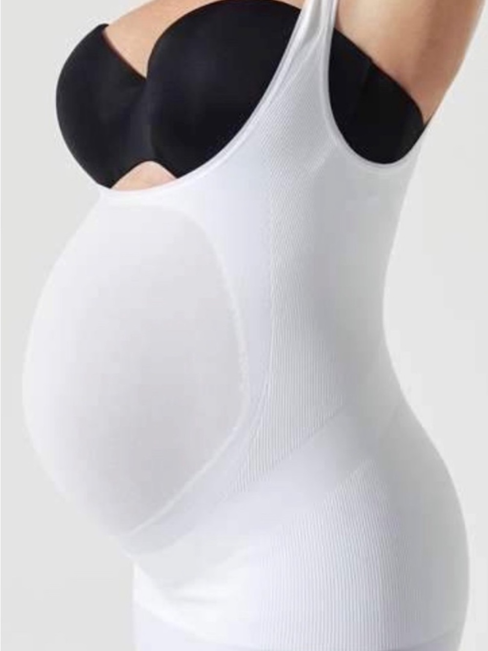 BLANQI Everyday Maternity Belly Support Tank - WHITE LARGE